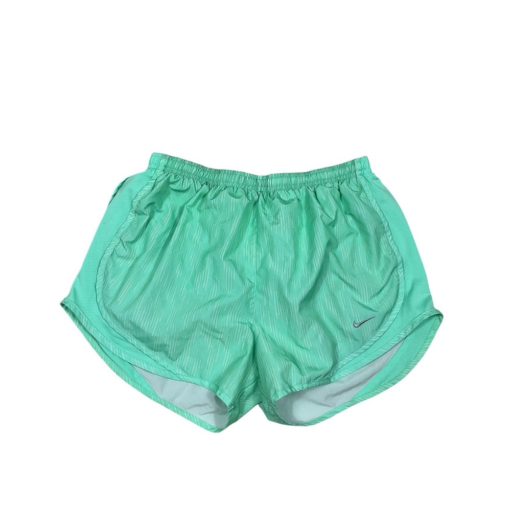 Nike Air Women's Dri-Fit Running Shorts Medium Teal Lined Athletic Gym Training